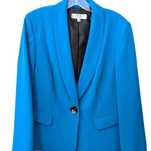 Kasper Women's Bright Blue Tailored Jacket/Blazer. Size 14P